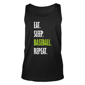 Eat Sleep Baseball Repeat V2 Unisex Tank Top - Monsterry