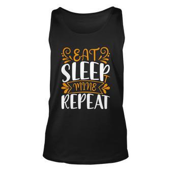 Eat Sleep Mine Repeat Unisex Tank Top - Monsterry