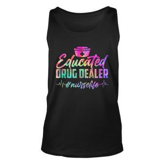 Educated Drug Dealer Nurselife Tshirt Unisex Tank Top - Monsterry DE