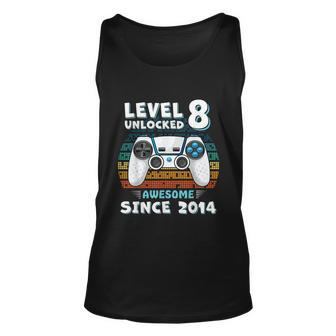 Eight 8Yr Bday Son Boy Funny Gamer 8Th 8 Years Old Birthday Unisex Tank Top - Monsterry UK