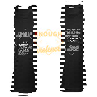 Enough End Gun Violence Flag No Gun Awareness Day Wear Orang Unisex Tank Top - Thegiftio