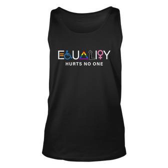 Equality Hurts No One Lgbt Equality Gay Pride Human Rights Gift Unisex Tank Top - Monsterry