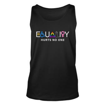 Equality Hurts No One Lgbt Equality Gay Pride Human Rights Graphic Design Printed Casual Daily Basic Unisex Tank Top - Thegiftio UK