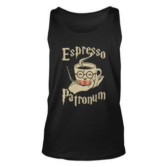 Espresso Patronum For Coffee Lovers Funny Wizard Tshirt Unisex Tank Top - Monsterry CA
