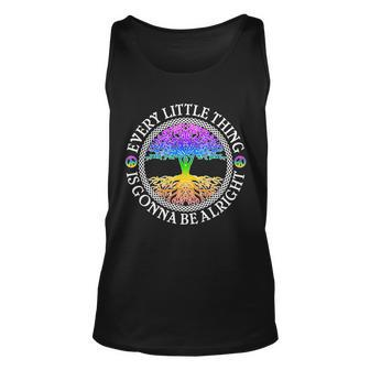 Every Little Thing Is Gonna Be Alright Yoga Tree Unisex Tank Top - Monsterry