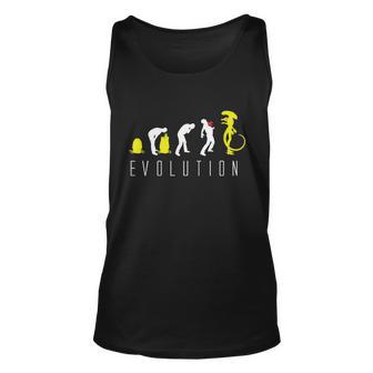 Evolution Of Alien Unisex Tank Top - Monsterry