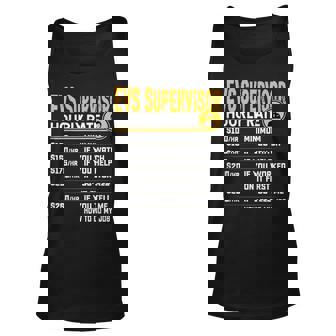 Evs Supervisor Hourly Rate - Funny Evs Director Supervisor Men Women Tank Top Graphic Print Unisex - Thegiftio