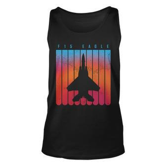F-15 Eagle Jet Fighter Retro Unisex Tank Top - Monsterry
