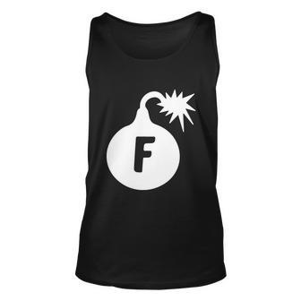 F Bomb Tshirt Unisex Tank Top - Monsterry