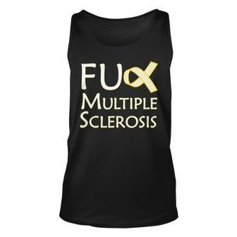 F Multiple Sclerosis Tshirt Unisex Tank Top - Monsterry