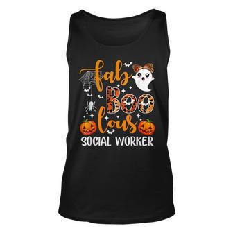Faboolous Social Worker Funny Social Worker Halloween Unisex Tank Top - Seseable