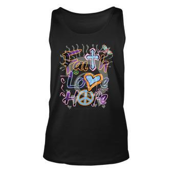 Faith Love Hope V2 Unisex Tank Top - Monsterry