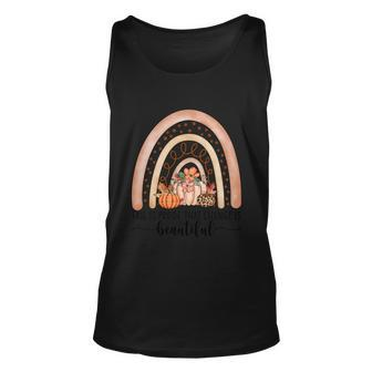 Fall Is Proof That Change Is Beautiful Thanksgiving Quote Unisex Tank Top - Monsterry
