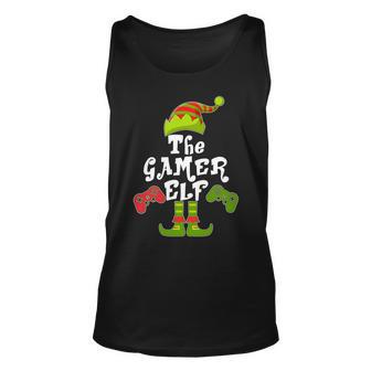 Family Matching Christmas The Gamer Elf Tshirt Unisex Tank Top - Monsterry