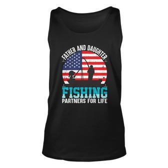 Father And Daughter Fishing Partners For Life Funny Unisex Tank Top - Monsterry AU