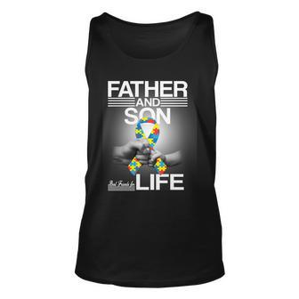 Father Son Best Friends For Life Autism Awareness Tshirt Unisex Tank Top - Monsterry CA