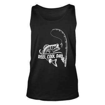 Fathers Day Cute Gift Fathers Dad Daddy Fishing Reel Cool Dad Cute Gift Unisex Tank Top - Thegiftio UK