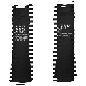 Fathers Day Definition Of An Engineering Gifts For Engineers Gifts For Dad Fami Unisex Tank Top - Thegiftio
