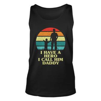 Fathers Day Fathers Day Best Dad Ever Retro Sunset Fathers Day Unisex Tank Top - Thegiftio UK