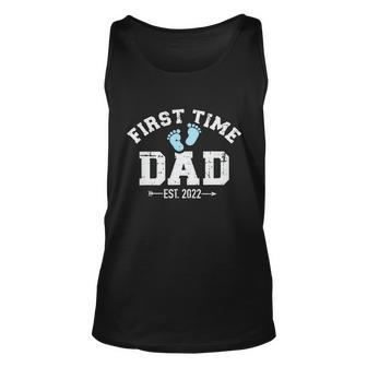 Fathers Day First Time Dad Est Unisex Tank Top - Monsterry DE