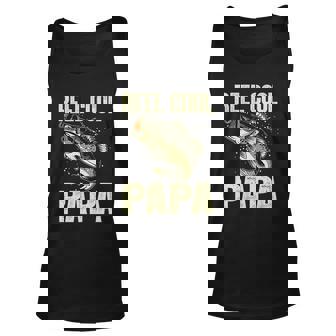 Fathers Day Gift Reel Cool Papa Fishing Fathers Dad Daddy Cute Gift Unisex Tank Top - Thegiftio