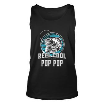 Fathers Day Tee Reel Cool Pop Pop Funny Fishing Unisex Tank Top - Monsterry AU