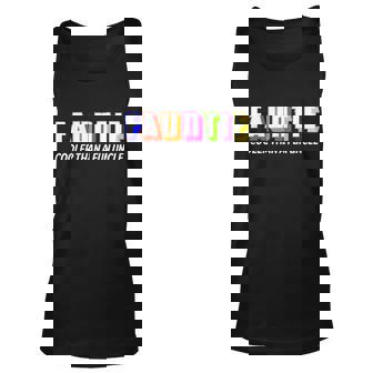 Fauntie Cooler Than A Fun Uncle Funcle Auntie T-Shirt Graphic Design Printed Casual Daily Basic Unisex Tank Top - Thegiftio UK