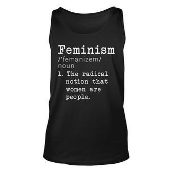 Feminism Definition Unisex Tank Top - Monsterry UK
