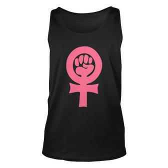 Feminism Venus Clenched Fist Symbol Womens Rights Feminist Unisex Tank Top - Monsterry DE