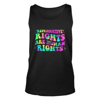 Feminist Aesthetic Reproductive Rights Are Human Rights Unisex Tank Top - Monsterry