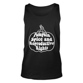 Feminist Halloween Pumpkin Spice And Reproductive Rights Gift Unisex Tank Top - Monsterry UK