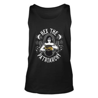 Feminist Witch Hex The Patriarchy V3 Unisex Tank Top - Monsterry