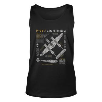 Fighter Aircraft Unisex Tank Top - Monsterry