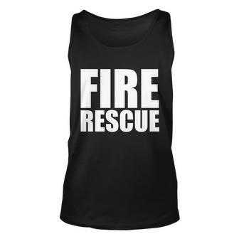 Fire Rescue Tshirt Unisex Tank Top - Monsterry CA