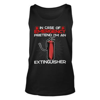 Firefighter Funny Sarcastic Adult Humor For Firefighters Extinguisher Unisex Tank Top - Seseable