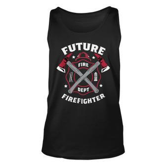 Firefighter Future Firefighter Volunteer Firefighter V2 Unisex Tank Top - Seseable