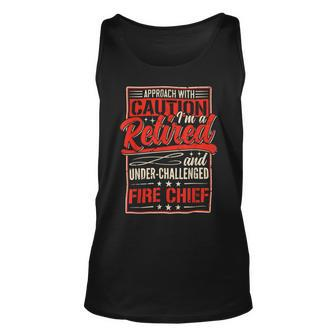 Firefighter Retired Fire Chief Firefighter Retirement 2022 Dad Grandpa Unisex Tank Top - Seseable