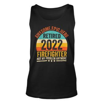 Firefighter Retired Firefighter 2022 Retirement For Firefighter Re V2 Unisex Tank Top - Seseable