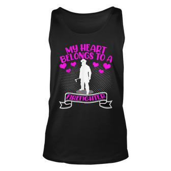 Firefighter Special Present For Firemen Firefighters Wife Girlfriend Unisex Tank Top - Seseable