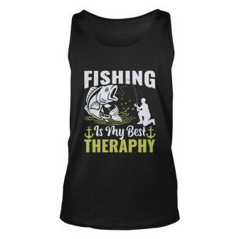 Fishing Is My Best Therapy Unisex Tank Top - Monsterry