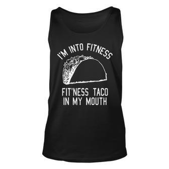 Fitness Taco In My Mouth V2 Unisex Tank Top - Seseable