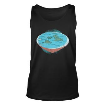 Flat Earth Theory Unisex Tank Top - Monsterry AU