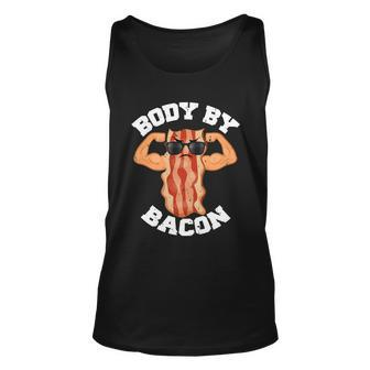 Flexing Body By Bacon Unisex Tank Top - Monsterry