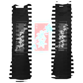 Floral Japanese Soft Grunge Aesthetic In Vaporwave Stylish Men Women Tank Top Graphic Print Unisex - Thegiftio
