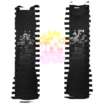 Florida Escape To Beautiful Florida Vintage Desantis Escape Great Gift Unisex Tank Top - Monsterry