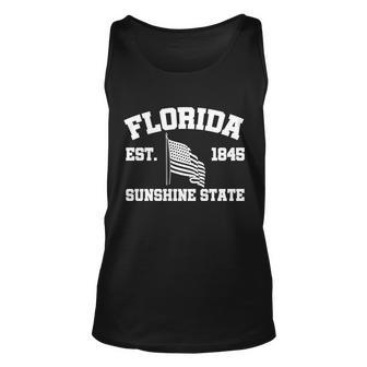 Florida The Sunshine State Est 1845 Unisex Tank Top - Thegiftio UK
