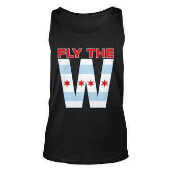 Fly The W Chicago Flag Unisex Tank Top - Monsterry CA