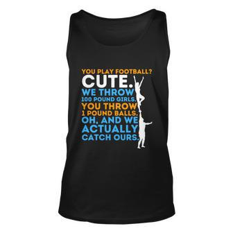 Football Cute Cute Gift Cheerleader Cheerleading Cheer Competition Great Gift Unisex Tank Top - Monsterry