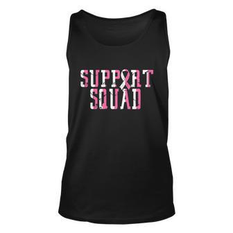 For Breast Cancer Awareness Cancer Warrior Support Squad Design Graphic Design Printed Casual Daily Basic Unisex Tank Top - Thegiftio UK