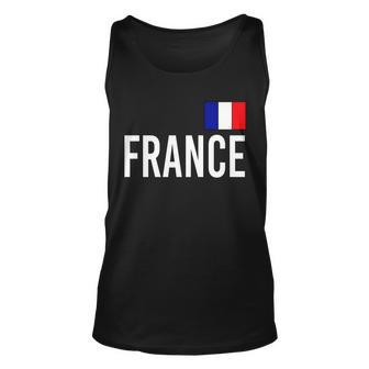 France Team Flag Logo Tshirt Unisex Tank Top - Monsterry